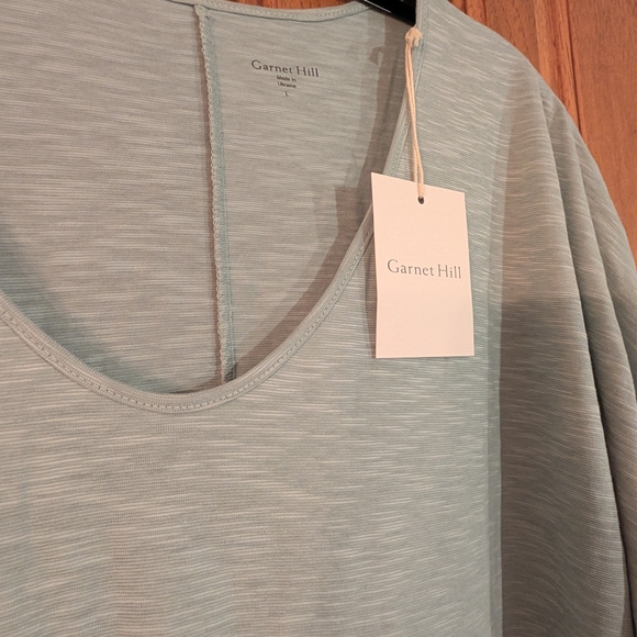 Garnet Hill Oasis Knit Cocoon Gown - Picture 2 of 3